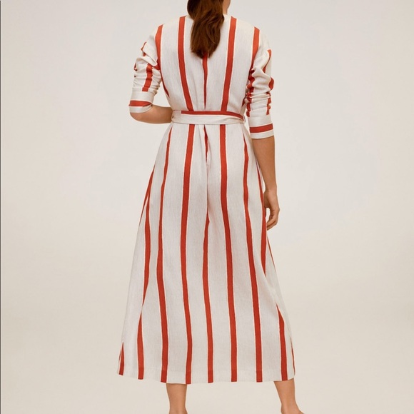 Mango linen blend dress bloggers fav - Picture 4 of 8